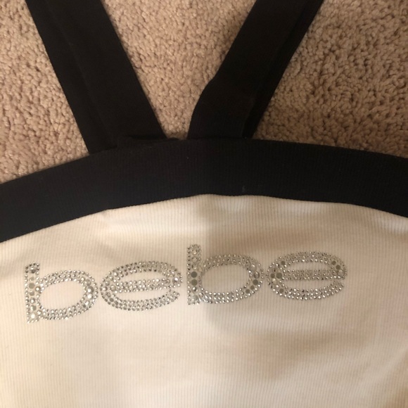 Bebe Logo White Top - New - Picture 3 of 7